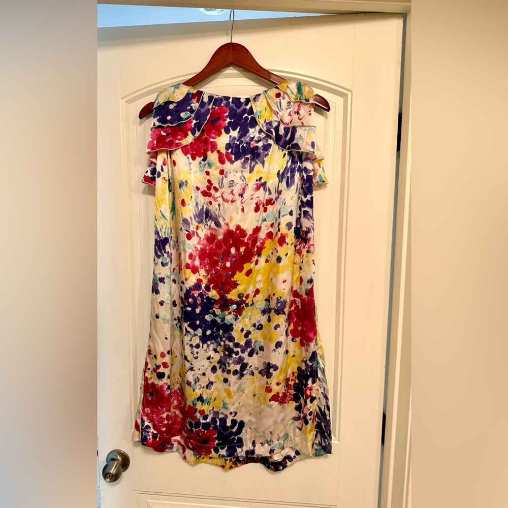Colorful Ruffled Sleeveless Dress - Picture 4 of 7